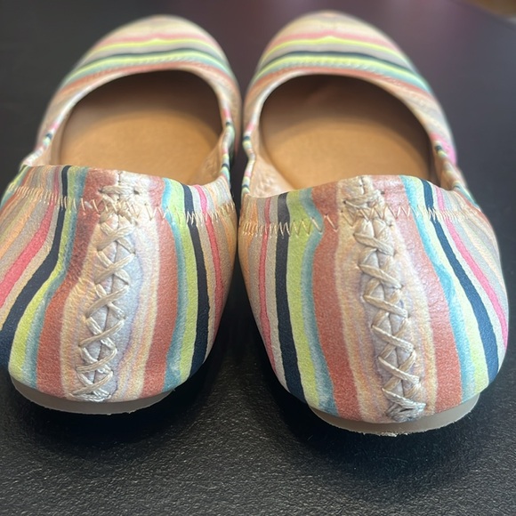 Lucky Brand striped women’s size 8.5 ballet flat, worn twice - Picture 4 of 6